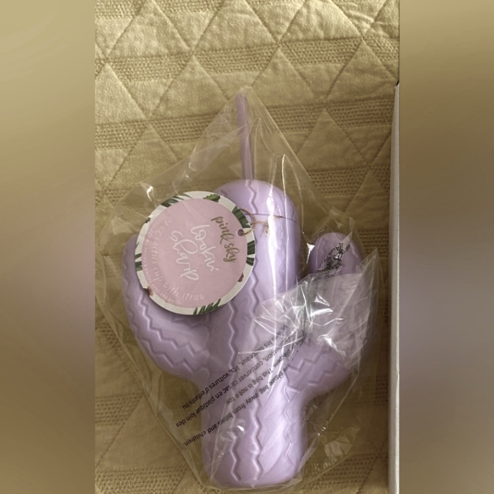 Pink Sky 21 oz. Purple Cactus Cup